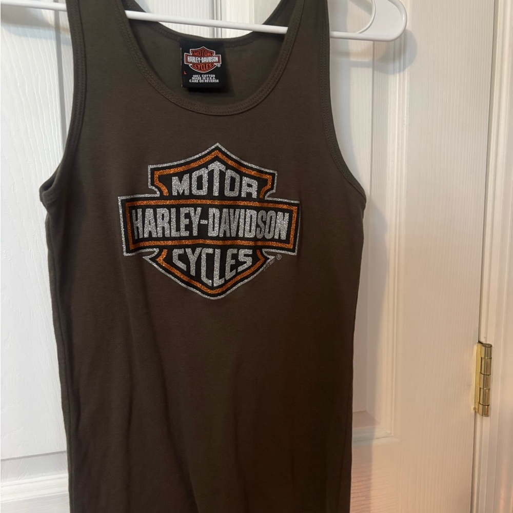 Harley-Davidson Brown Tank Top